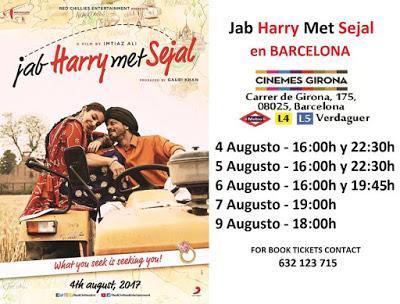 Jab Harry met Sejal, la nueva película bollywood  de Shah Rukh Khan en España