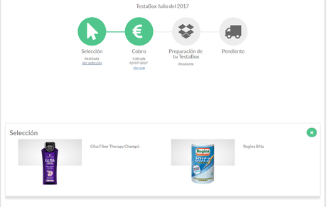 Testabox Julio 2017 TestaBoxFresh de Julio