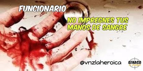 NO IMPREGNES TUS MANOS DE SANGRE