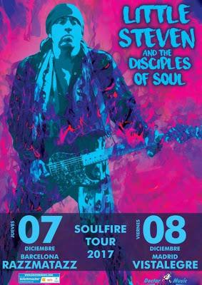 Stevie Van Zandt presentará disco en solitario en diciembre en Barcelona y Madrid