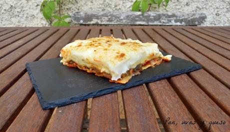 Lasaña integral de ratatouille y queso trapense (tradicional o Thermomix) Lasaña integral de ratatouille y queso trapense (tradicional o Thermomix)