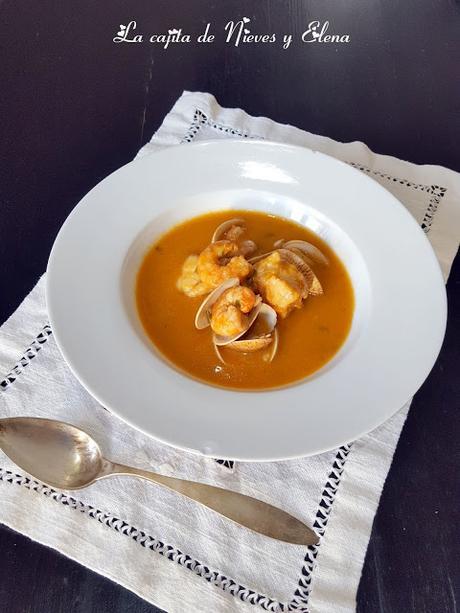 Sopa de rape y marisco de Karlos Arguiñano