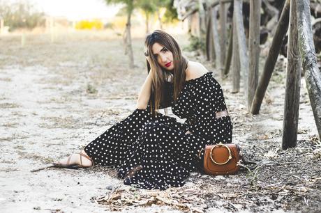 POLKA DOTS MAXI DRESS