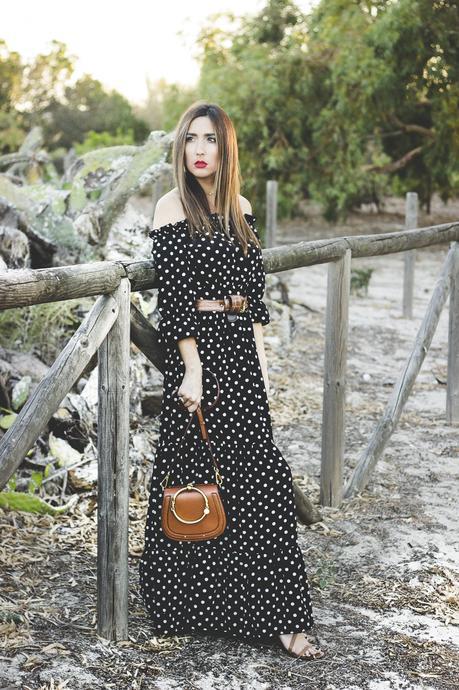 POLKA DOTS MAXI DRESS