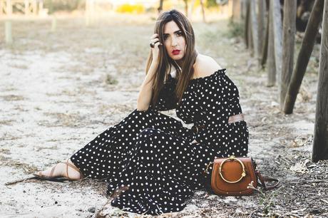 POLKA DOTS MAXI DRESS
