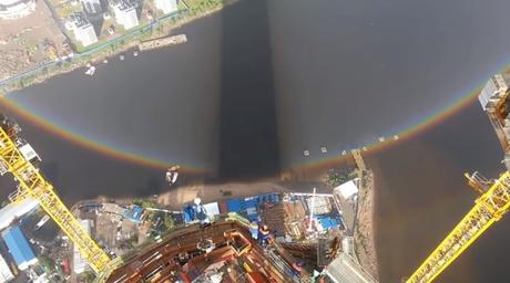 Captan en vídeo un arcoíris circular
