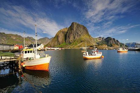 shutterstock. Henningsvaer on Lofoten.