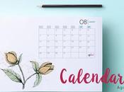 Freebie: Calendario Agosto