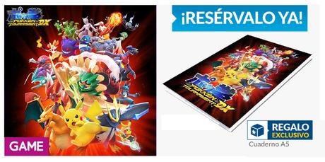 Presume de cuaderno tematizado reservando Pokkén Tournament DX en GAME