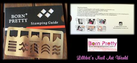 Manicura con guía para estampación 03 de Born Pretty Store