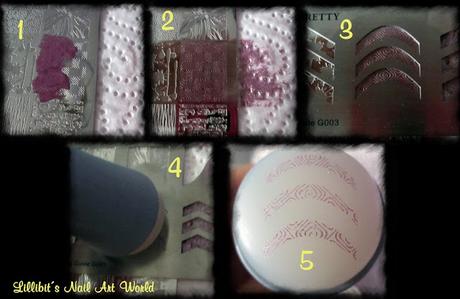 Manicura con guía para estampación 03 de Born Pretty Store