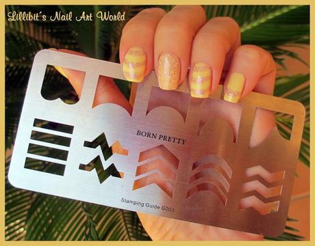 Manicura con guía para estampación 03 de Born Pretty Store