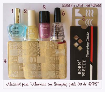 Manicura con guía para estampación 03 de Born Pretty Store