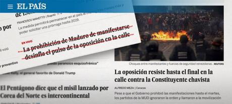 El País: Primero dice que la oposición se desinfla y luego que resiste