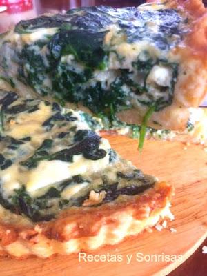 TARTA DE ESPINACAS Y MATO