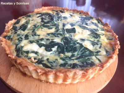 TARTA DE ESPINACAS Y MATO