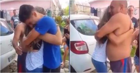 Cubana se reencuentra con su familia luego de más de dos años (VIDEO)