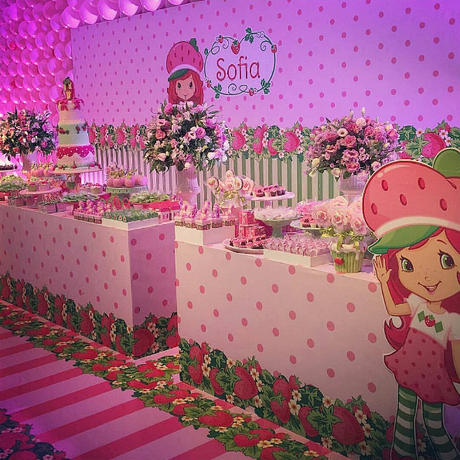 Fiesta temática de Strawberry Shortcake  para tu primer año