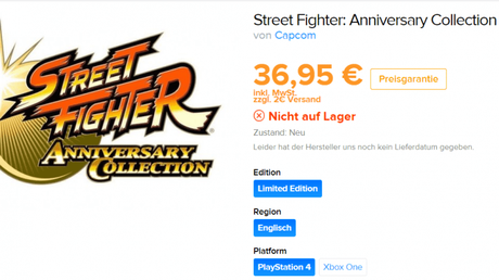 Se filtra Street Fighter: Anniversary Collection para PS4 y ONE