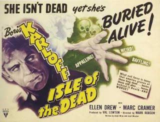 Cartel de época de Isle of the Dead, 1945