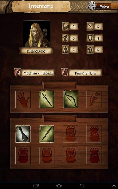 Libro-juegos de Leyenda élfica en app de manos de NSR