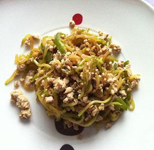 receta gratis espagueti calabacin