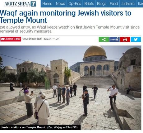 Vuelve el apartheid palestino del Waqf en el Monte del Templo.