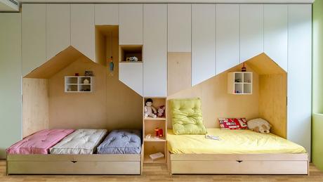 Idea para decorar una habitación infantil para hermanos