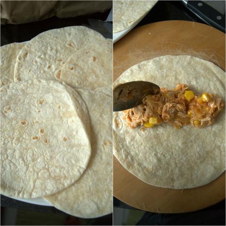 Cremosas flautas de pollo al horno y nos vamos a México