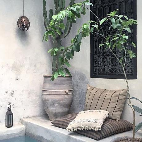 bohemian style in Marrakech, chill out, pillows