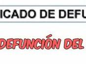 Acta defunción régimen