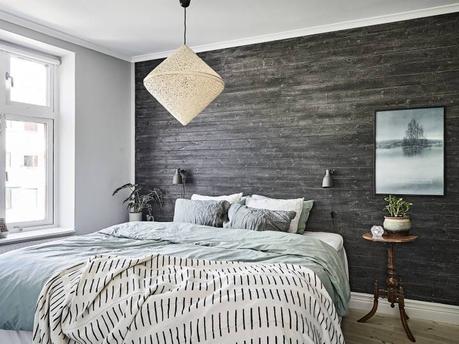 piso sueco pared de madera paneles de madera estilo nórdico decoración pisos pequeños decoración interiores blog decoración nórdica 