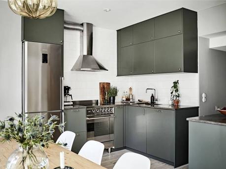 piso sueco pared de madera paneles de madera estilo nórdico decoración pisos pequeños decoración interiores blog decoración nórdica 