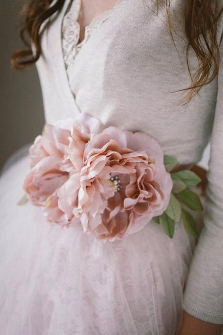 Cinturones de flores para novias
