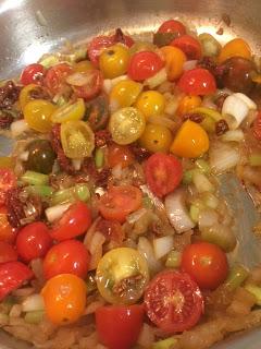 PASTA CON VIEIRAS, TOMATE SECO Y RÚCULA