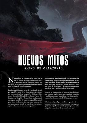 Cultos Innombrables: Nuevos Mitos - Anexo de Criaturas