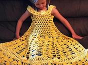 Vestidos princesas prendas hechas ganchillo para bebés niñ@s
