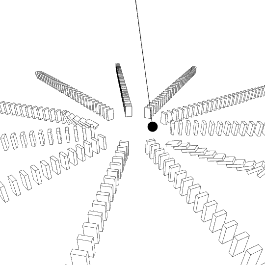Minimalismo y multitud: El enjambre de GIFs animados de Frédéric Vayssouze-Faure