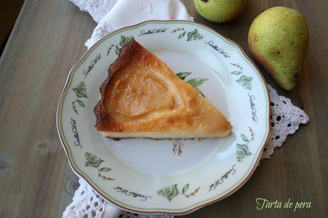 tarta fácil de pera