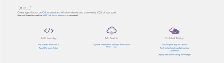 Desarrollo de una app hibrida movil con Ionic 2 y Visual Studio Desarrollo de una app hibrida movil con Ionic 2 y Visual Studio