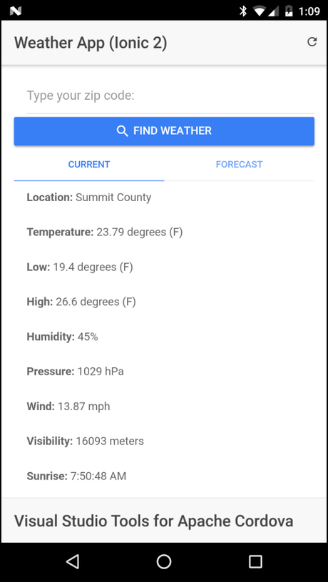 Desarrollo de una app hibrida movil con Ionic 2 y Visual Studio Desarrollo de una app hibrida movil con Ionic 2 y Visual Studio