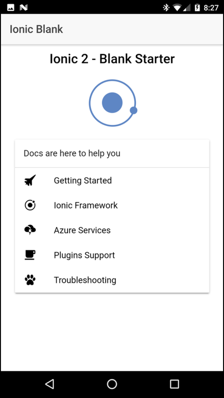 Desarrollo de una app hibrida movil con Ionic 2 y Visual Studio Desarrollo de una app hibrida movil con Ionic 2 y Visual Studio