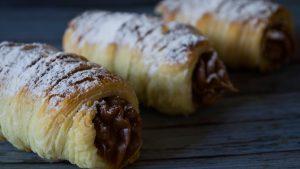 Cañoncitos de dulce de leche