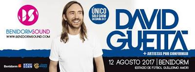 David Guetta  el 12 de agosto en Benidorm