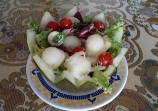 BOLITAS DE MELÓN CON MELVA