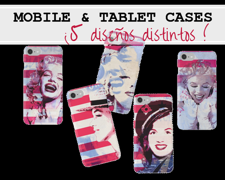 mobile cases in pop art style, marilñyn monroe at RedBubble