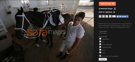Crisis humanitara en Gaza: competición hípica