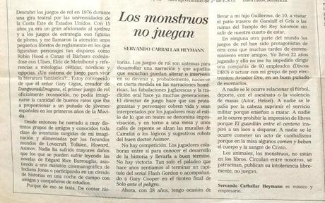 Servando Carballar Heymann en favor de los JdR (2000)