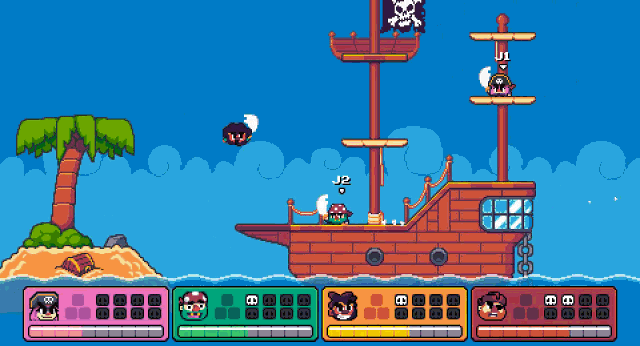 Disponible la primera demo de 'Sea Skulls', un prometedor juego de lucha multi con gráficos pixelados y mucha diversión