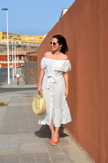 MANGO SUMMER DRESS OUTFIT